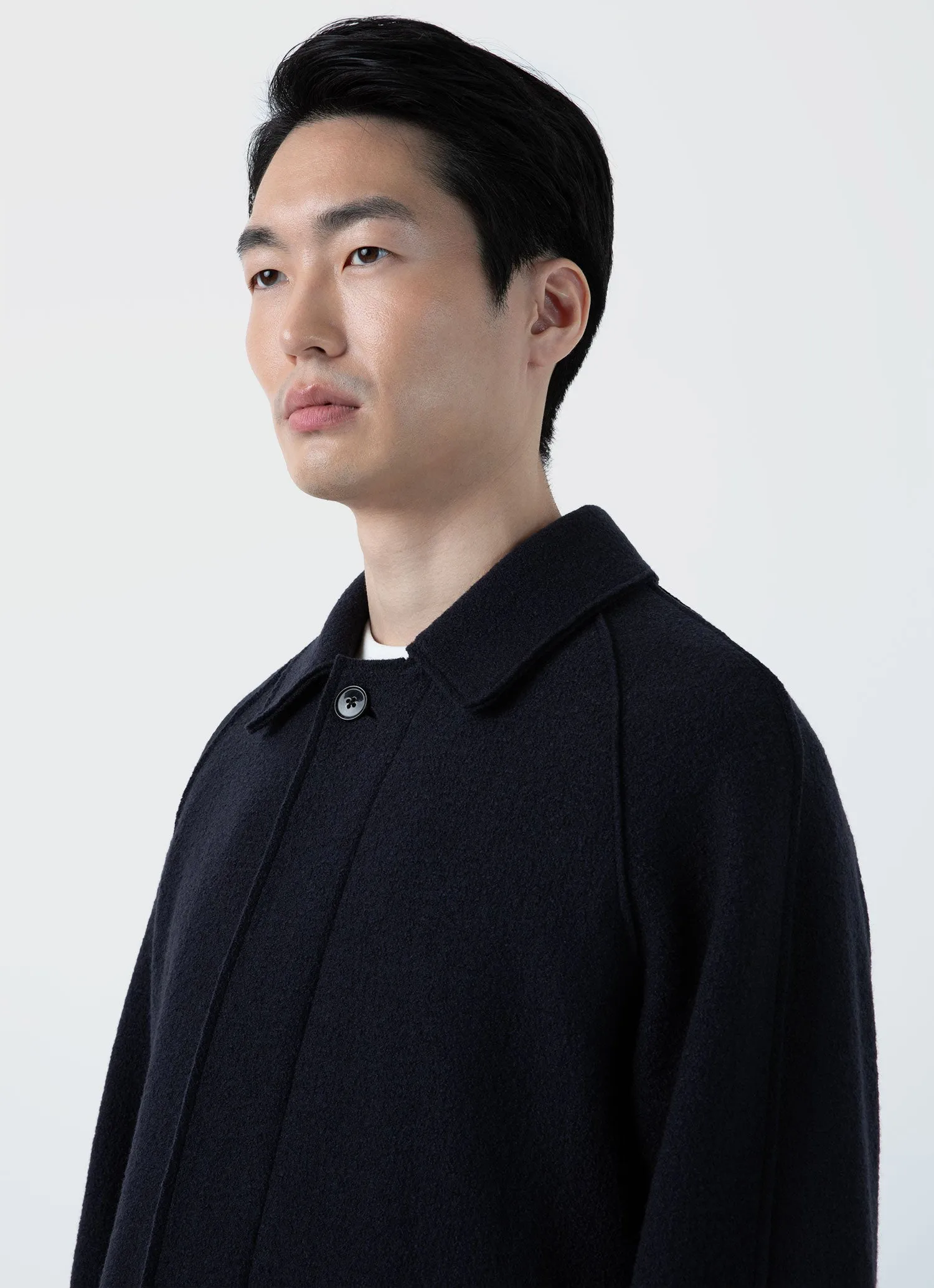 Men's Sunspel x Casely-Hayford Coat in Navy sold by Sunspel product image thumbnail 5