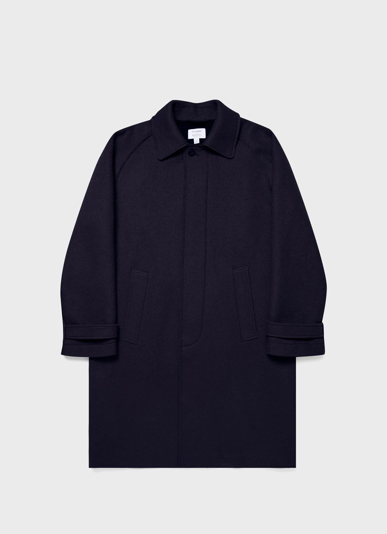 Men's Sunspel x Casely-Hayford Coat in Navy sold by Sunspel
