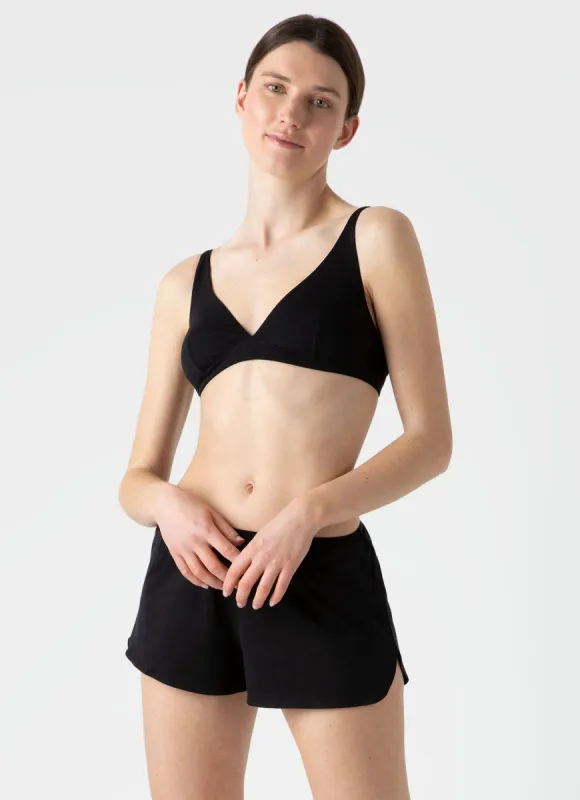 Women's French Knicker in Black sold by Sunspel
