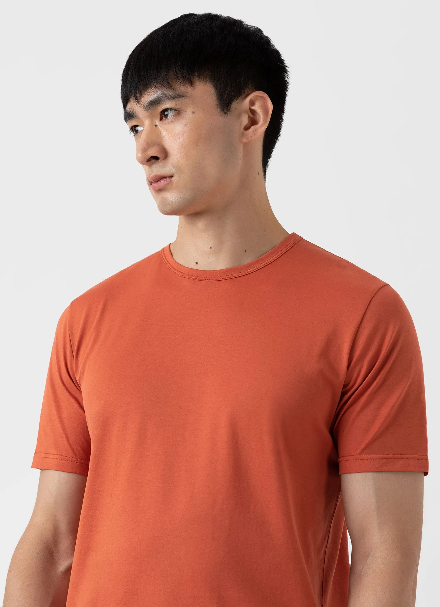 Men's Classic T-shirt in Burnt Sienna sold by Sunspel product image thumbnail 2
