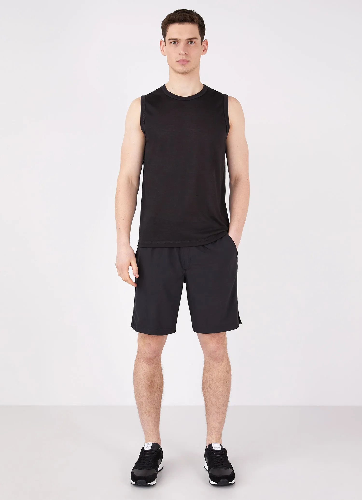 Men's DriRelease Active Vest in Black sold by Sunspel product image thumbnail 3