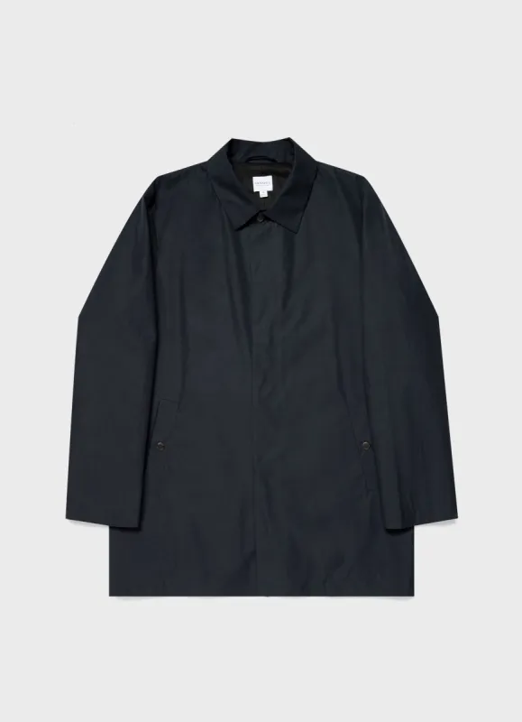 Men's Ventile Mac in Dark Navy sold by Sunspel