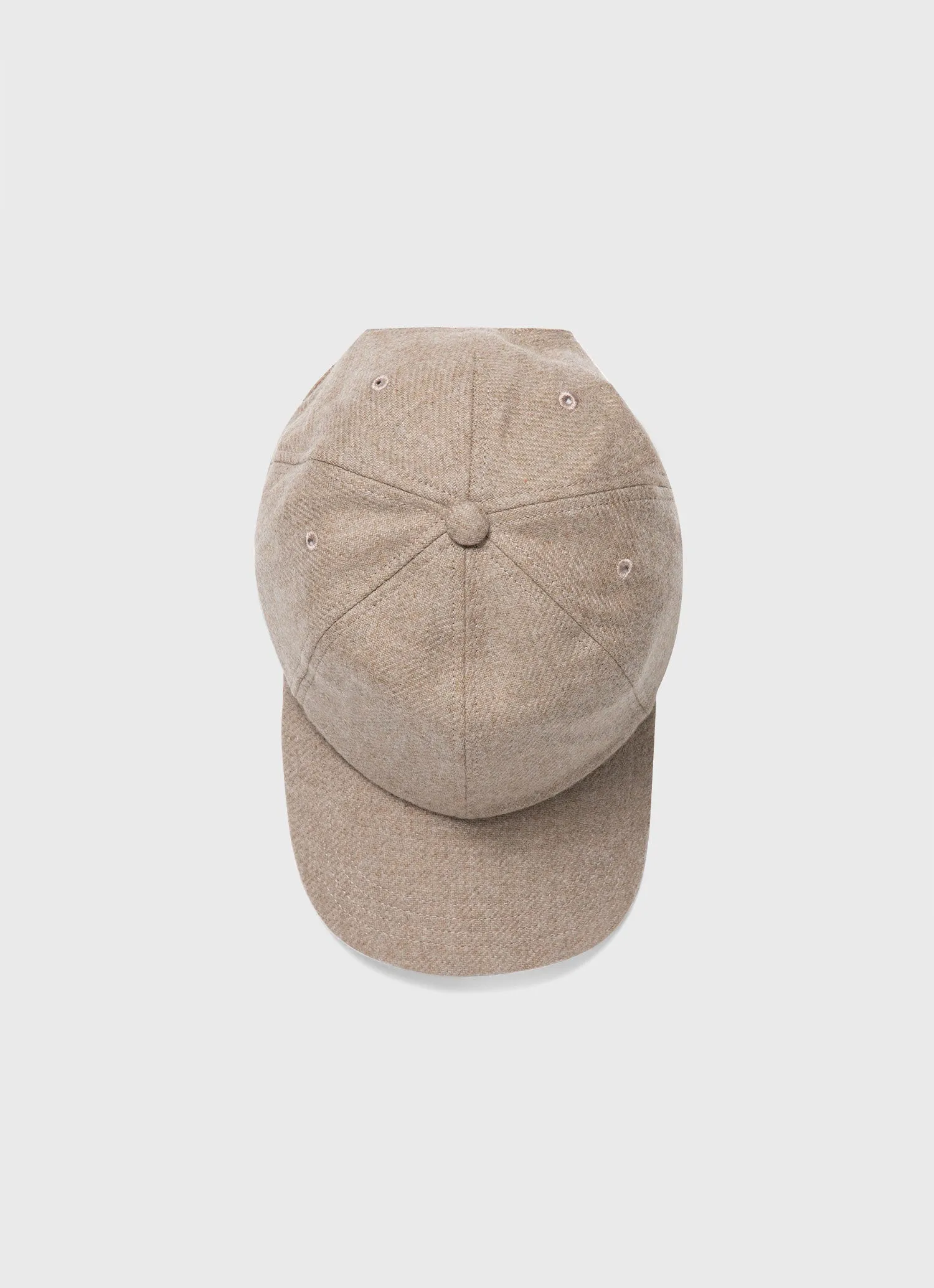 Men's Wool Twill Cap in Sandstone sold by Sunspel product image thumbnail 2