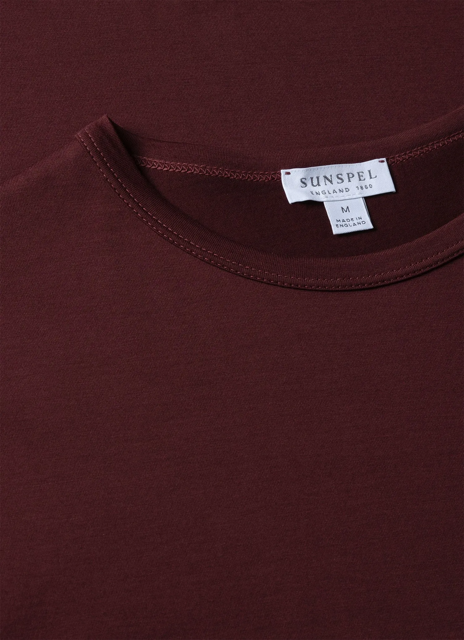 Men's Classic T-shirt in Port sold by Sunspel product image thumbnail 4