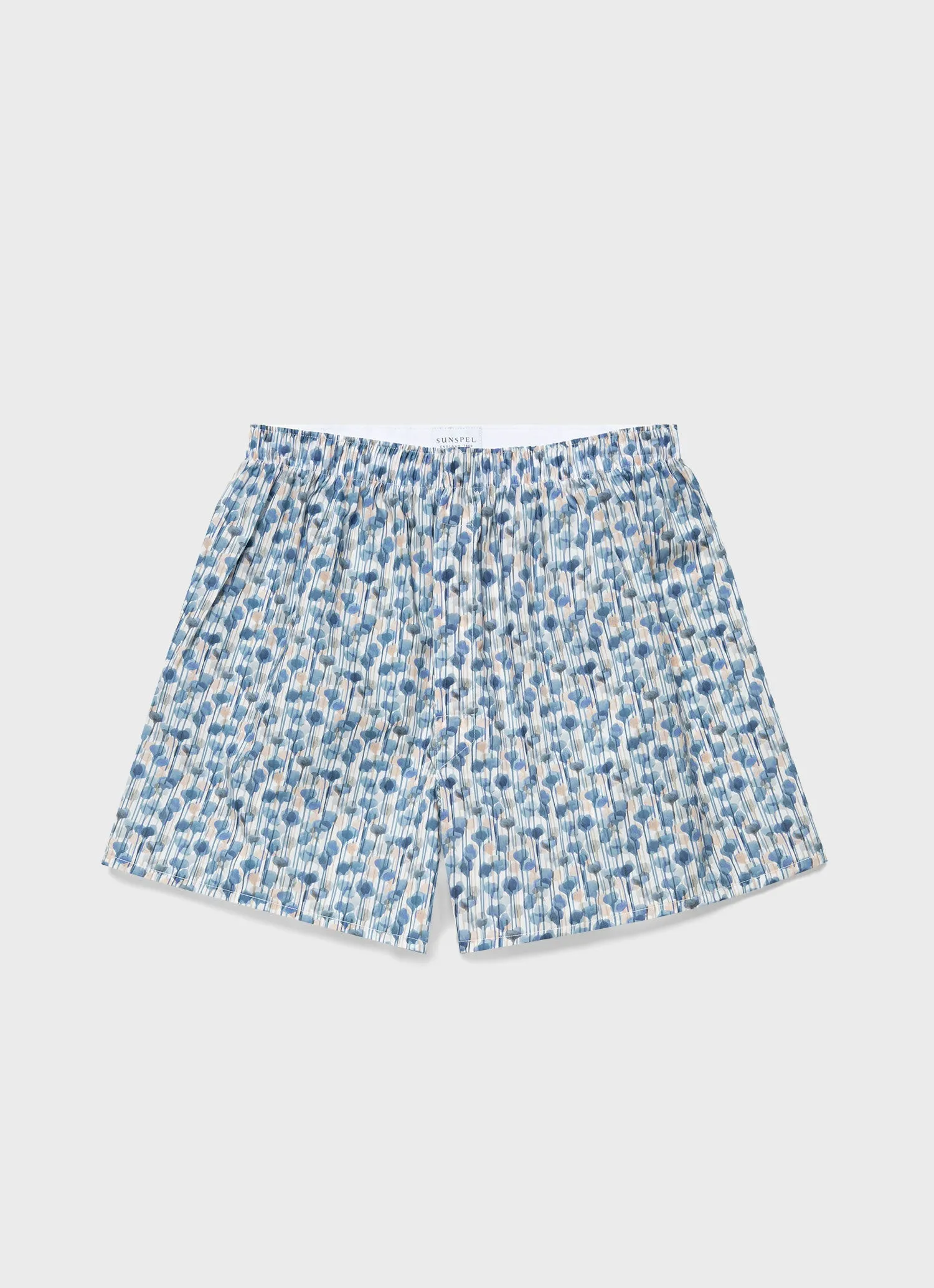 Men's Liberty Print Boxer Shorts in Watercolour Floral sold by Sunspel