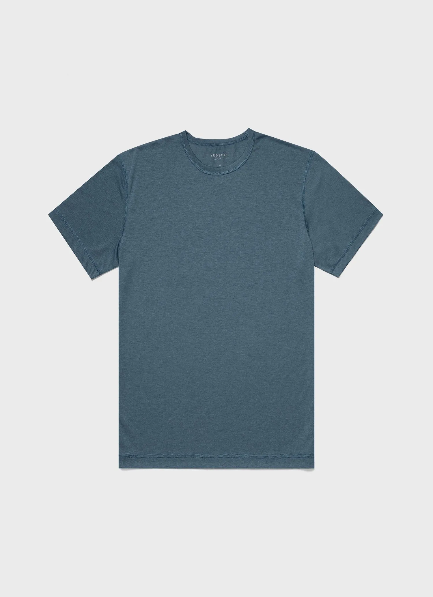Men's DriRelease Active T-shirt in Dark Petrol sold by Sunspel