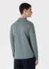 Men's Long Sleeve Riviera Polo Shirt in Smoke Green sold by Sunspel