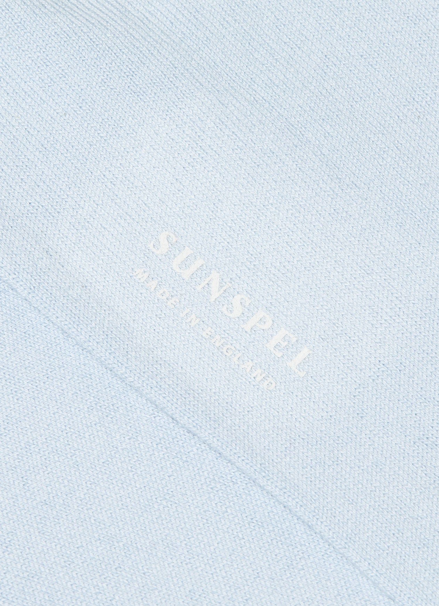 Men's Cotton Sock in Pastel Blue sold by Sunspel product image thumbnail 2