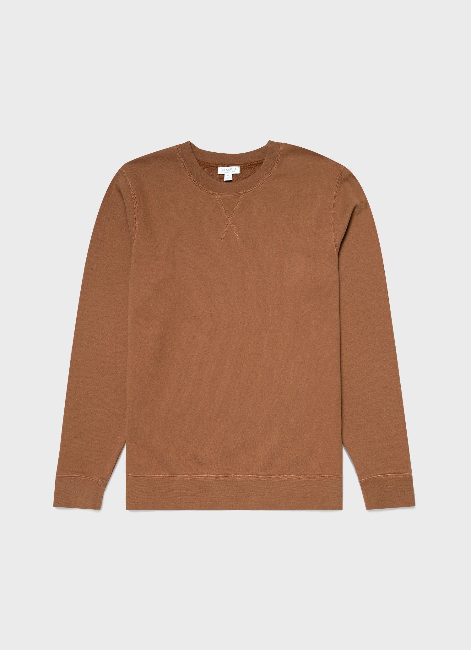 Men's Loopback Sweatshirt in Gingerbread sold by Sunspel