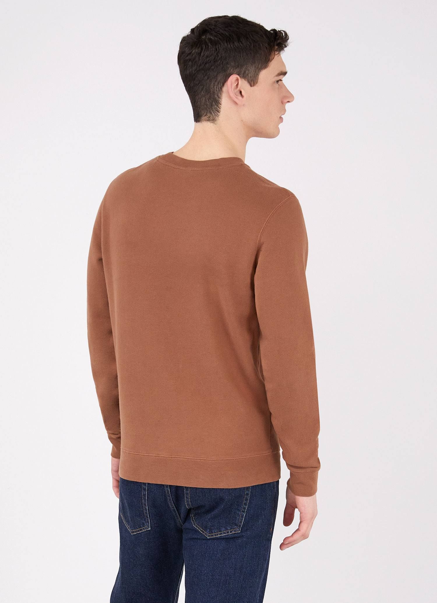 Men's Loopback Sweatshirt in Gingerbread sold by Sunspel product image thumbnail 4