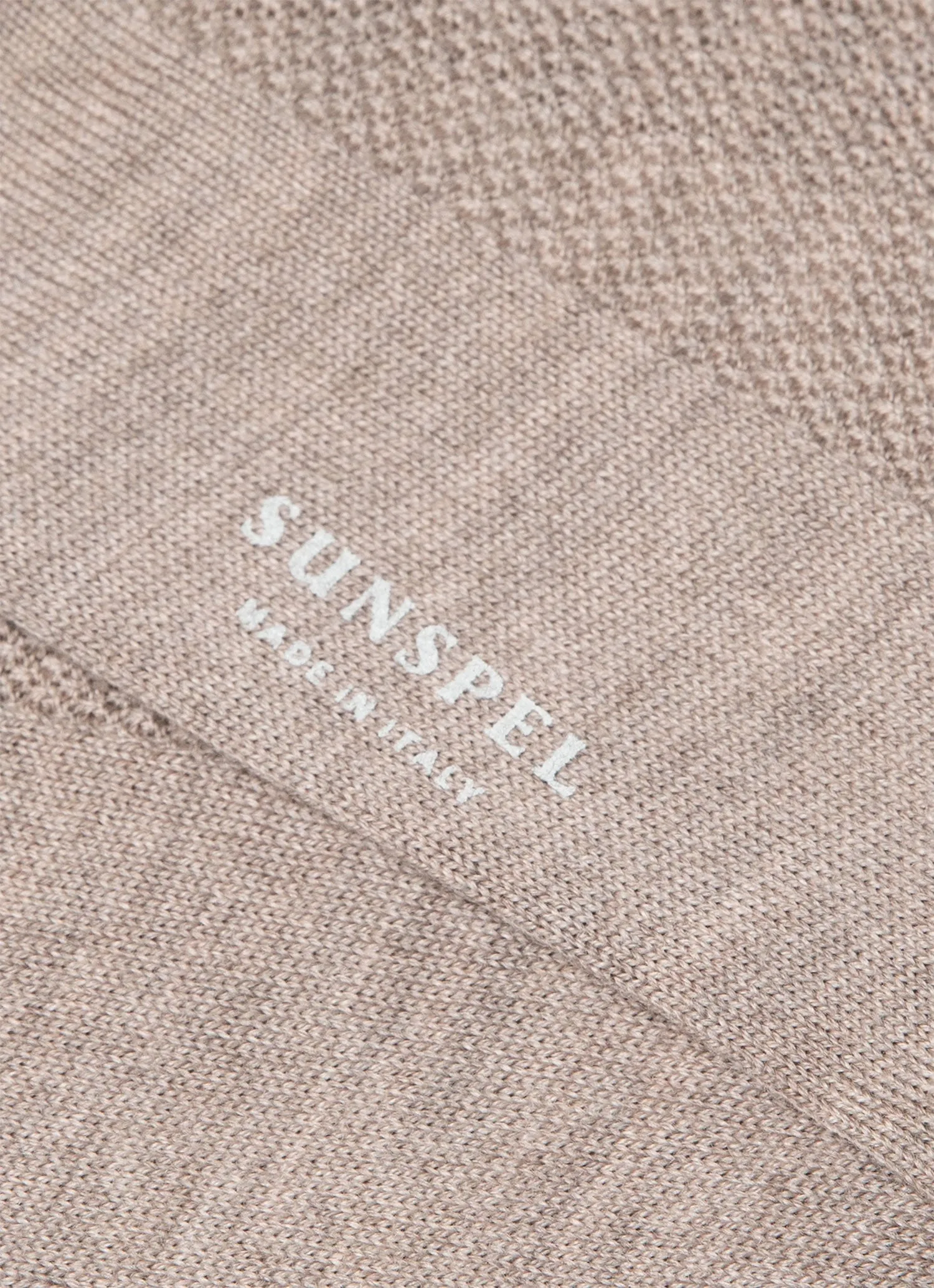 Men's Merino Wool Waffle Socks in Putty sold by Sunspel product image thumbnail 2