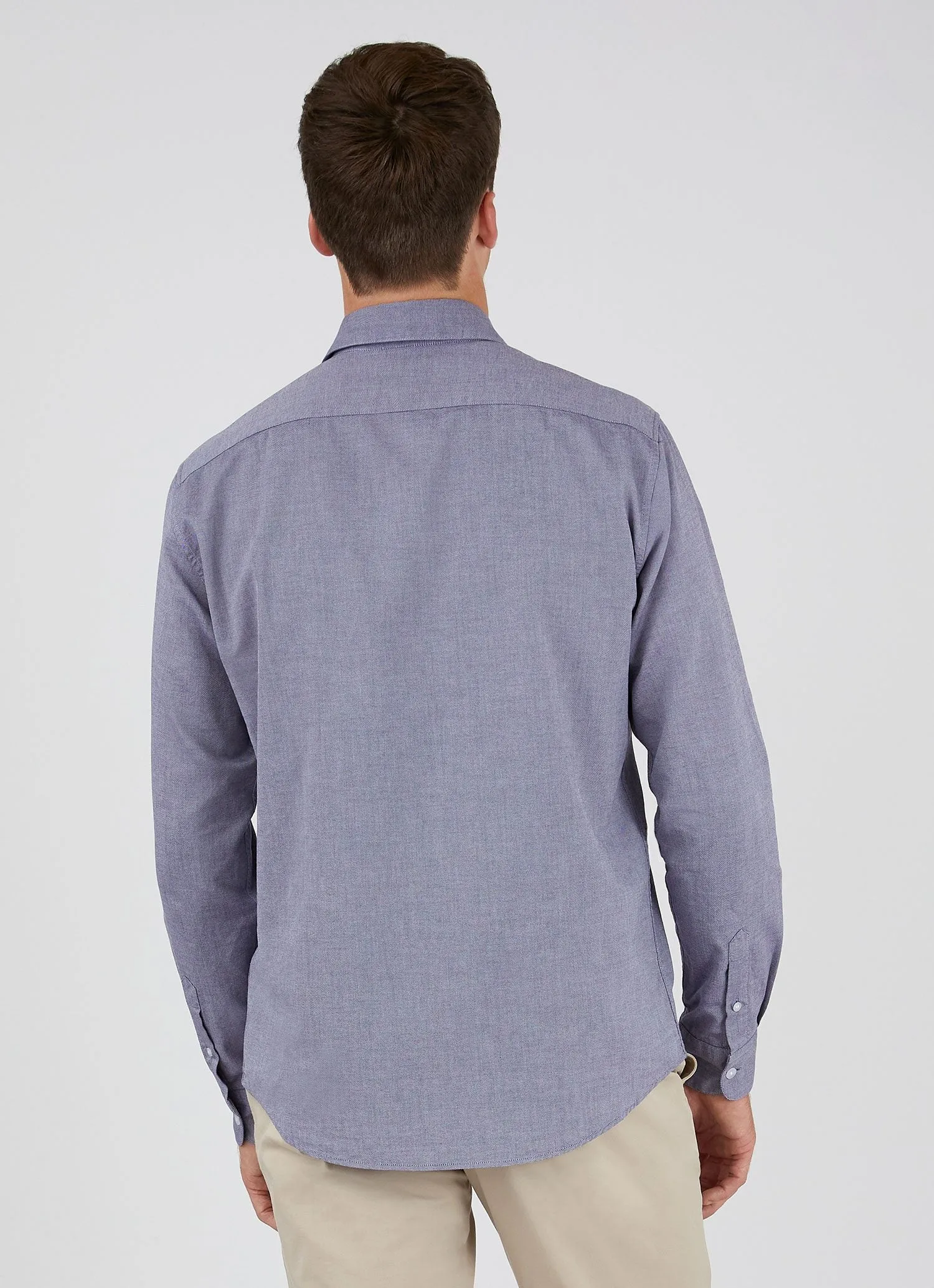Men's Oxford Shirt in Light Blue sold by Sunspel product image thumbnail 4