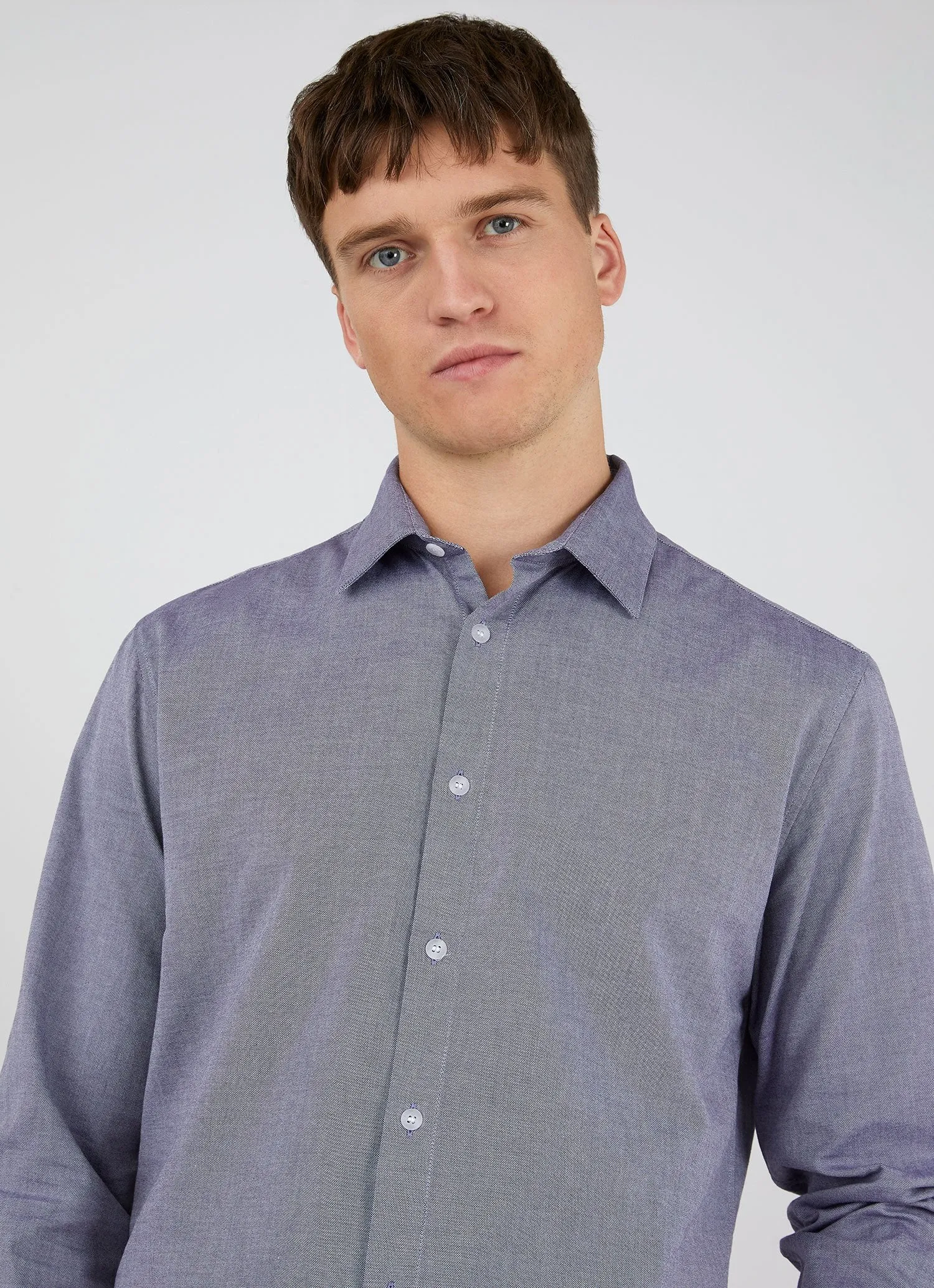 Men's Oxford Shirt in Light Blue sold by Sunspel product image thumbnail 5