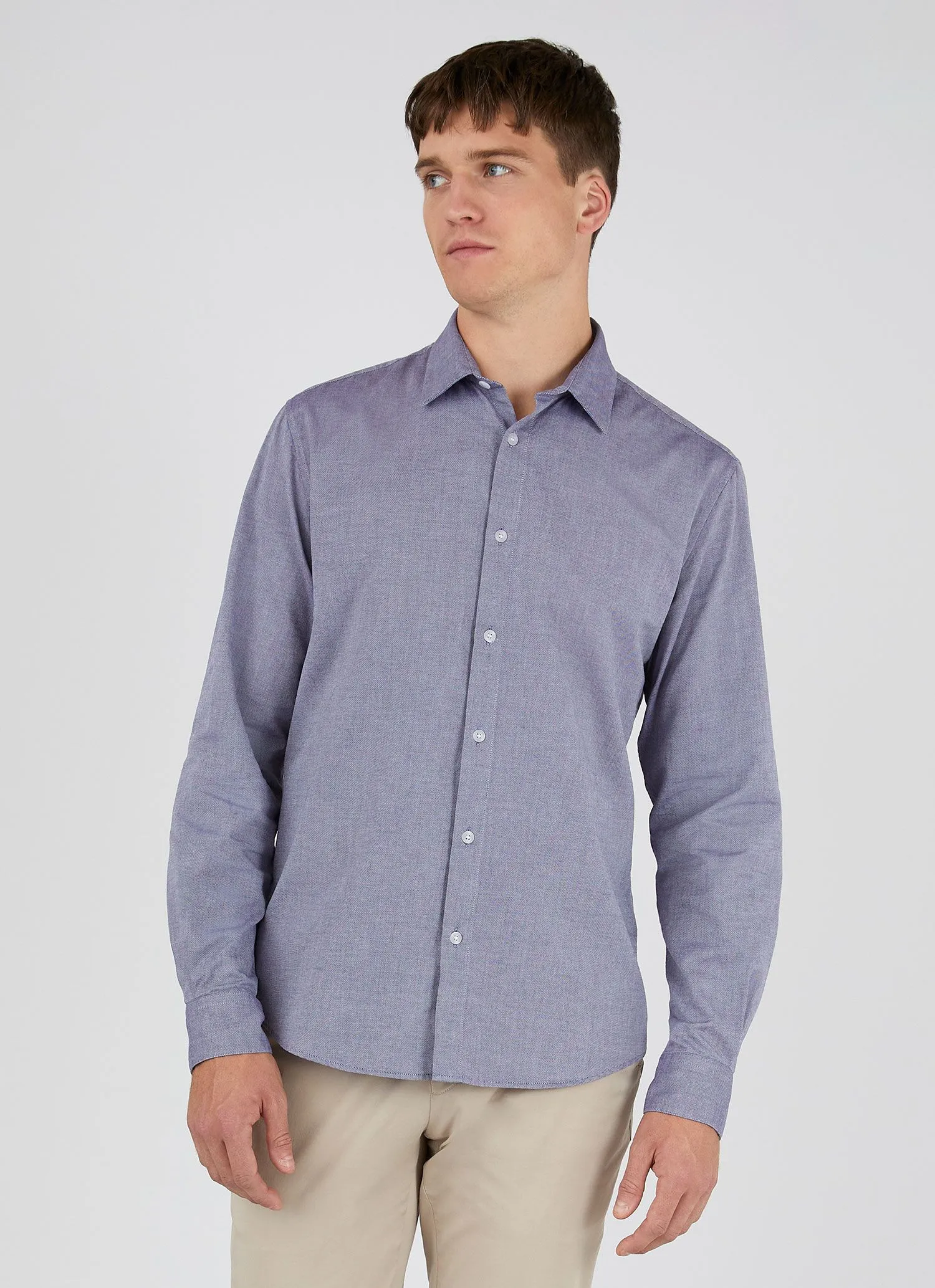 Men's Oxford Shirt in Light Blue sold by Sunspel product image thumbnail 2