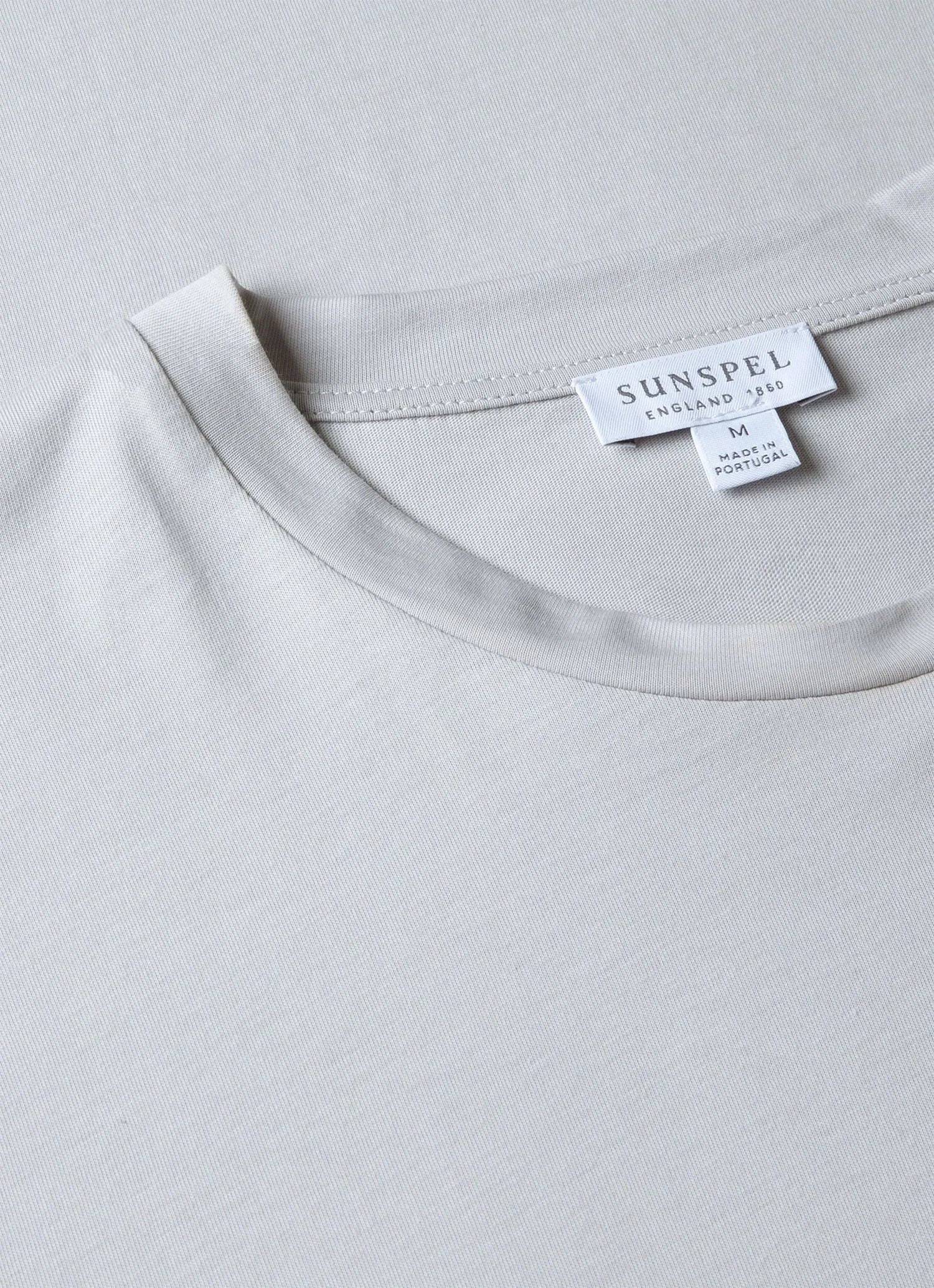 Men's Riviera Midweight T‑shirt in Smoke sold by Sunspel product image thumbnail 4