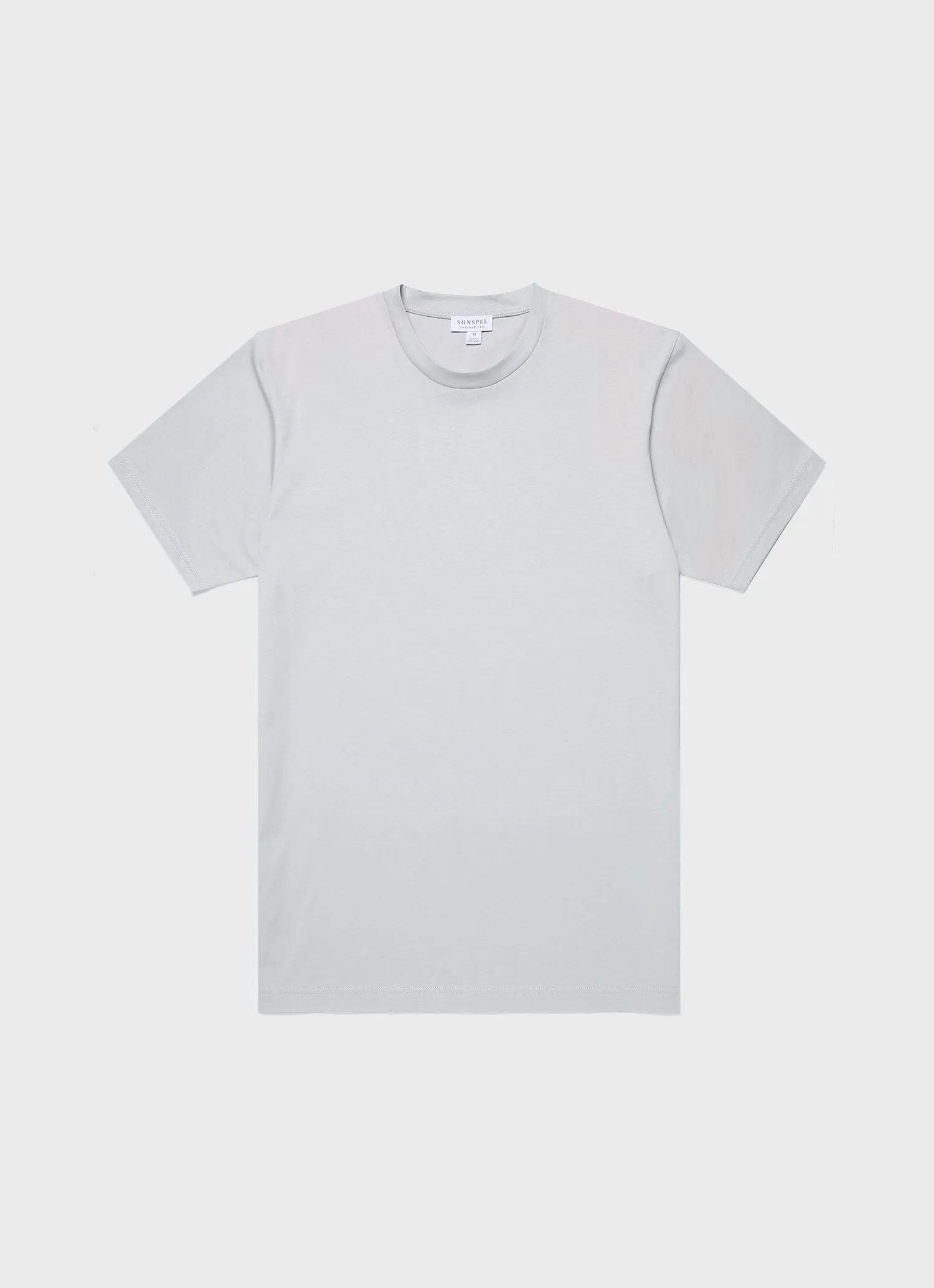 Men's Riviera Midweight T‑shirt in Smoke sold by Sunspel