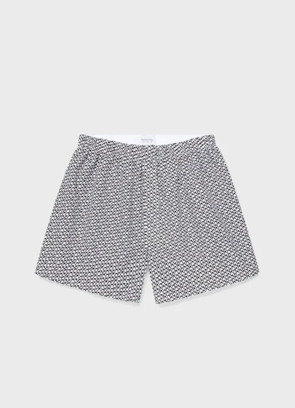 Men's Classic Boxer Shorts in Penguin sold by Sunspel