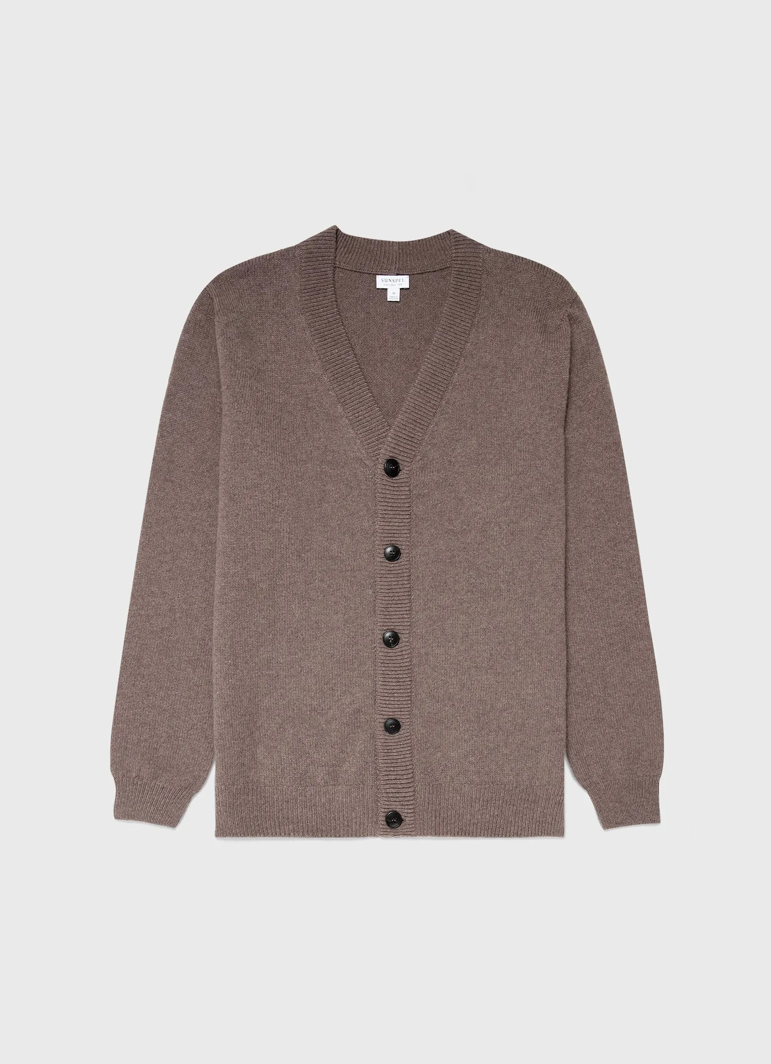 Men's Lambswool Cardigan in Cedar sold by Sunspel