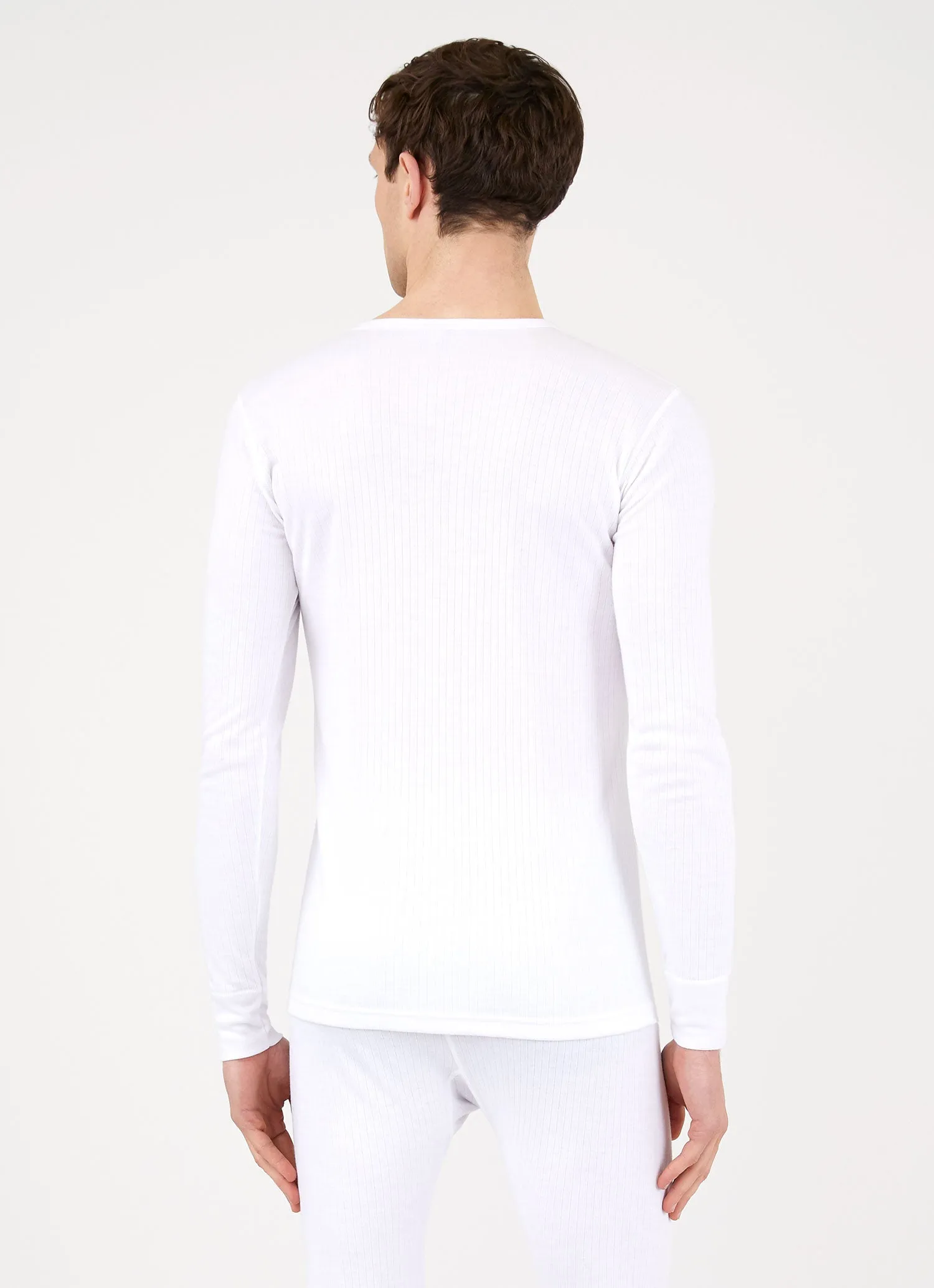 Men's Viloft Thermal T-shirt in White sold by Sunspel product image thumbnail 3