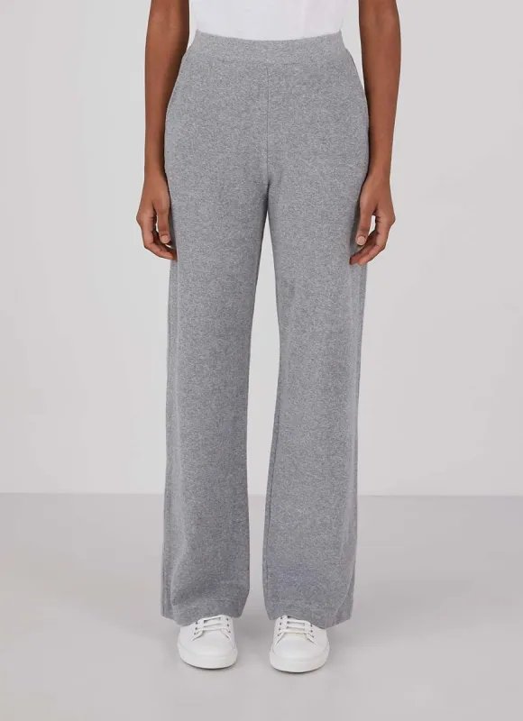 Women's Towelling Trouser in Grey Melange sold by Sunspel