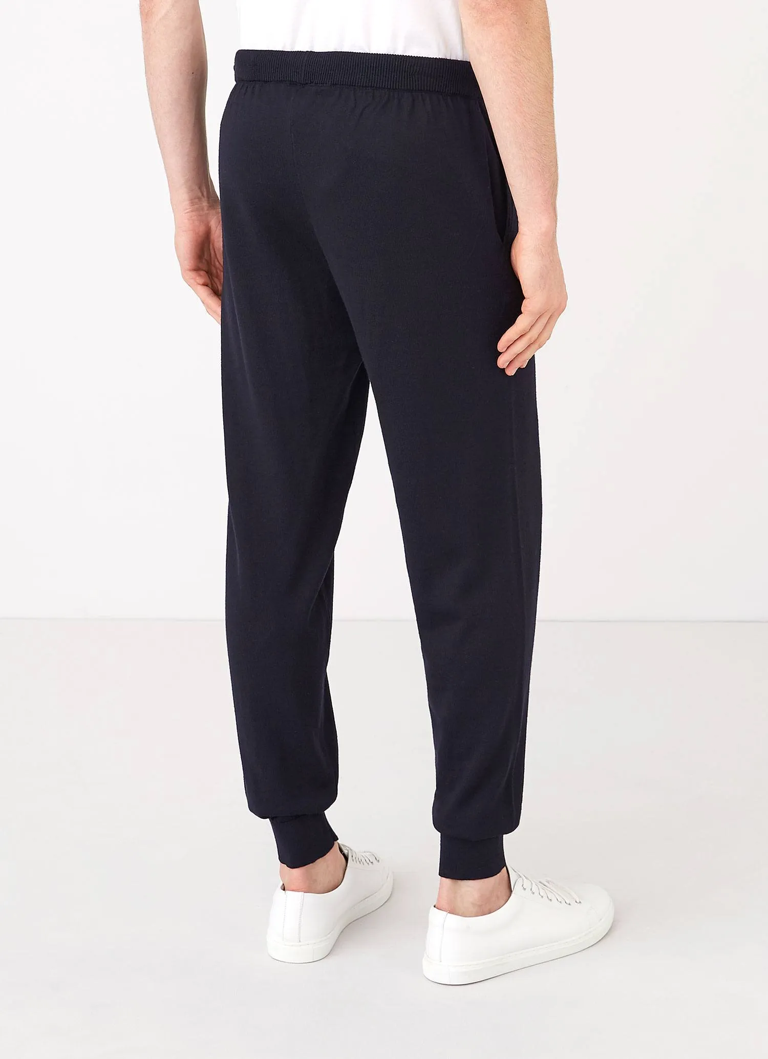 Men's Merino Wool Lounge Pant in Navy sold by Sunspel product image thumbnail 4