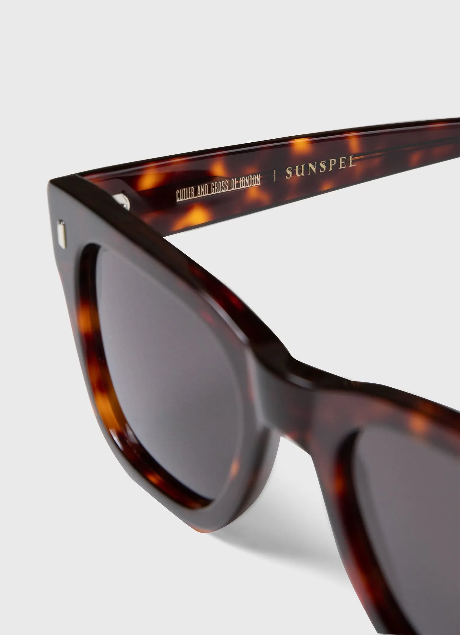 Cutler and Gross Sunglasses in Dark Turtle sold by Sunspel product image thumbnail 3