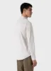 Men's Cotton Cashmere Piqué Shirt in Putty Melange sold by Sunspel