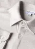 Men's Cotton Cashmere Piqué Shirt in Putty Melange sold by Sunspel