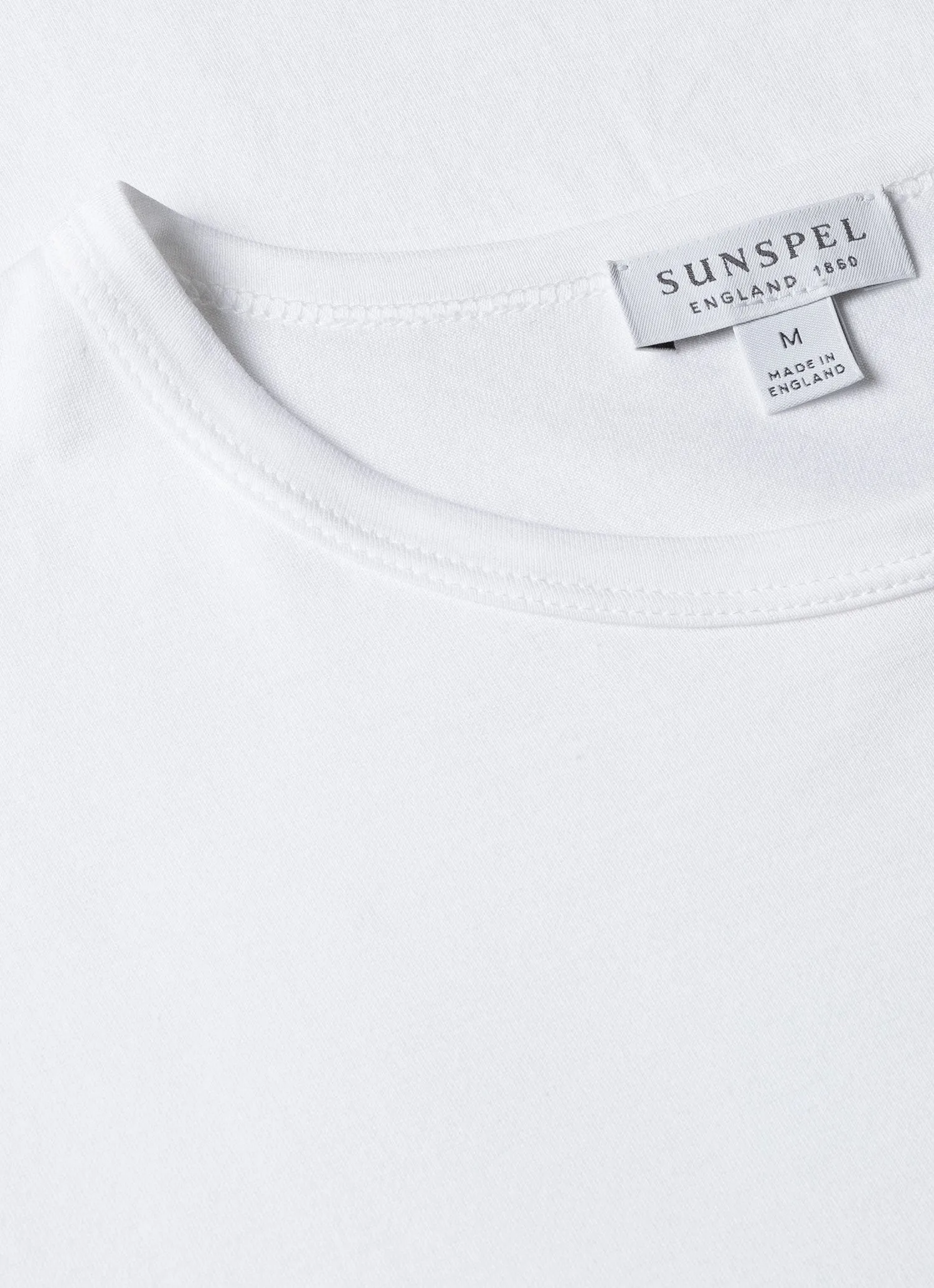Men's Classic T-shirt in White sold by Sunspel product image thumbnail 4