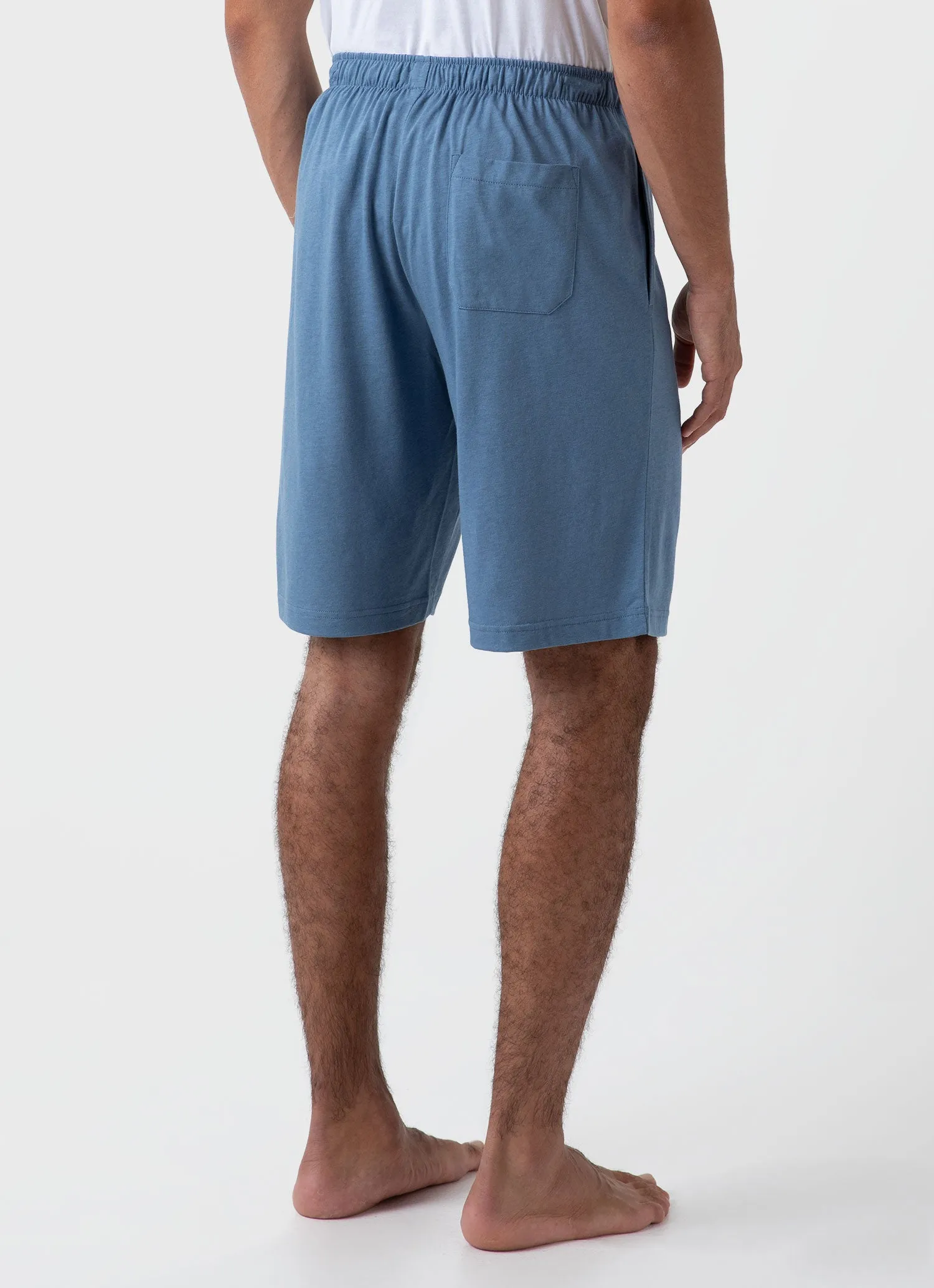 Men's Cotton Modal Lounge Short in Bluestone sold by Sunspel product image thumbnail 4
