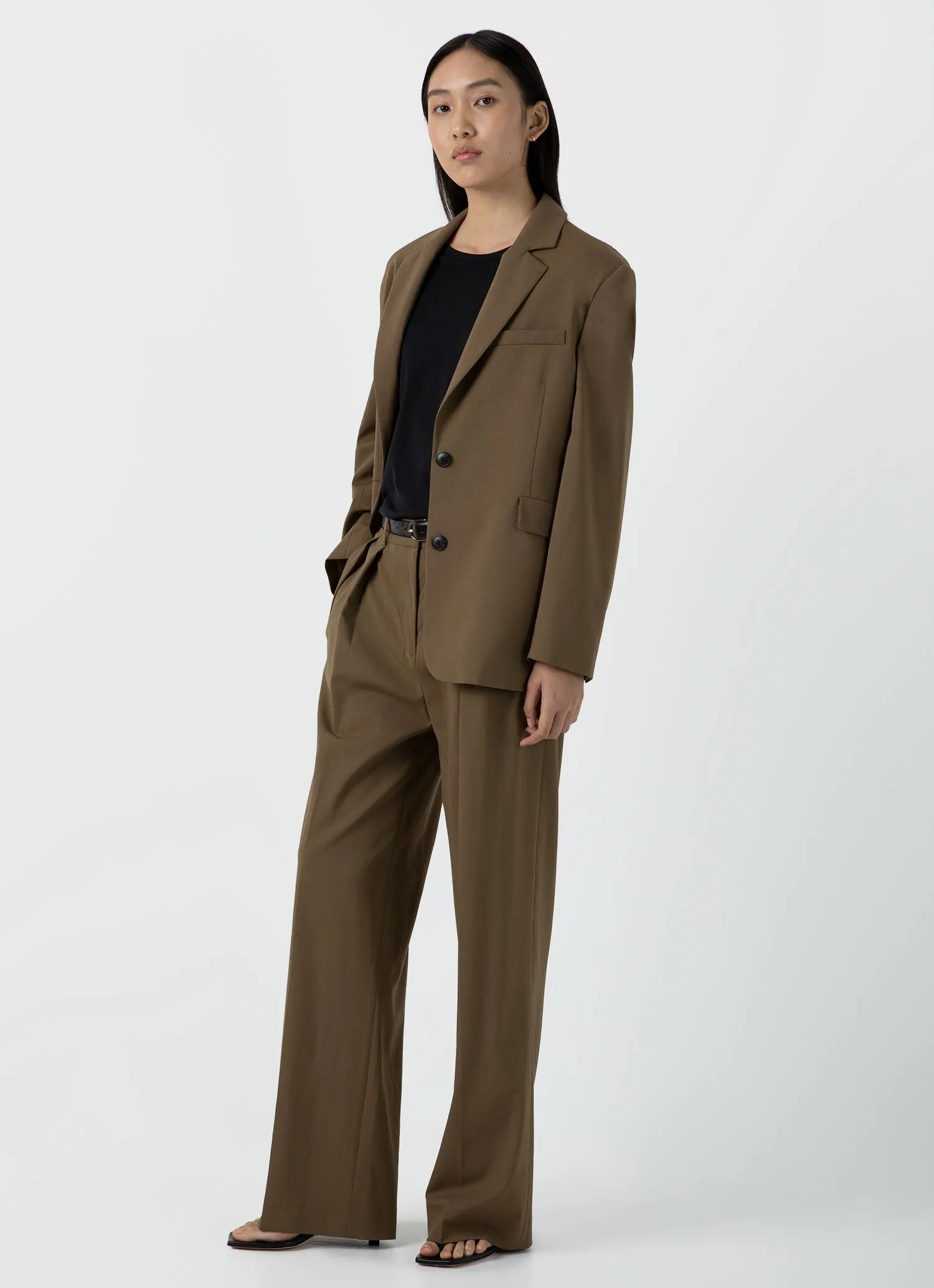 Women's Classic T-shirt in Black sold by Sunspel product image thumbnail 2