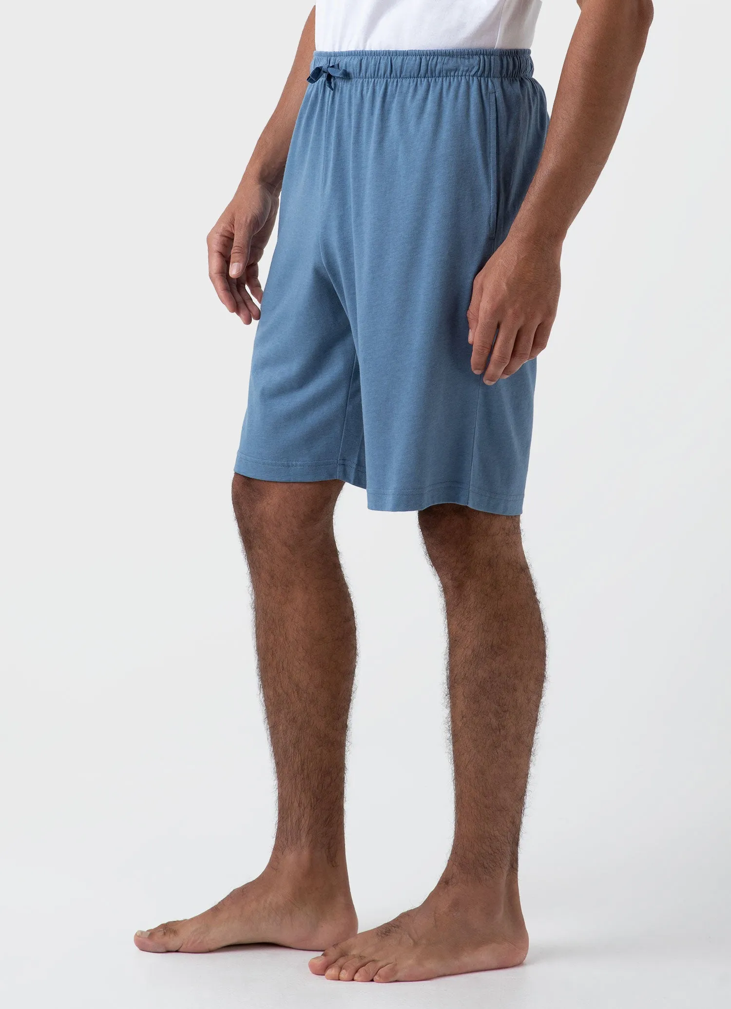 Men's Cotton Modal Lounge Short in Bluestone sold by Sunspel product image thumbnail 5