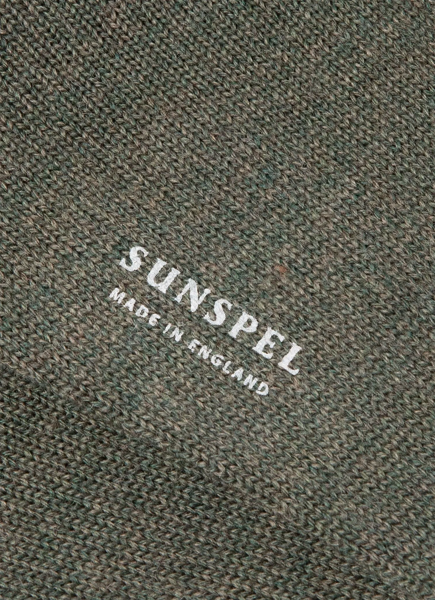 Men's Merino Wool Socks in Olive Twist sold by Sunspel product image thumbnail 2