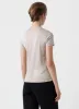 Women's Classic T-shirt in Light Sand sold by Sunspel