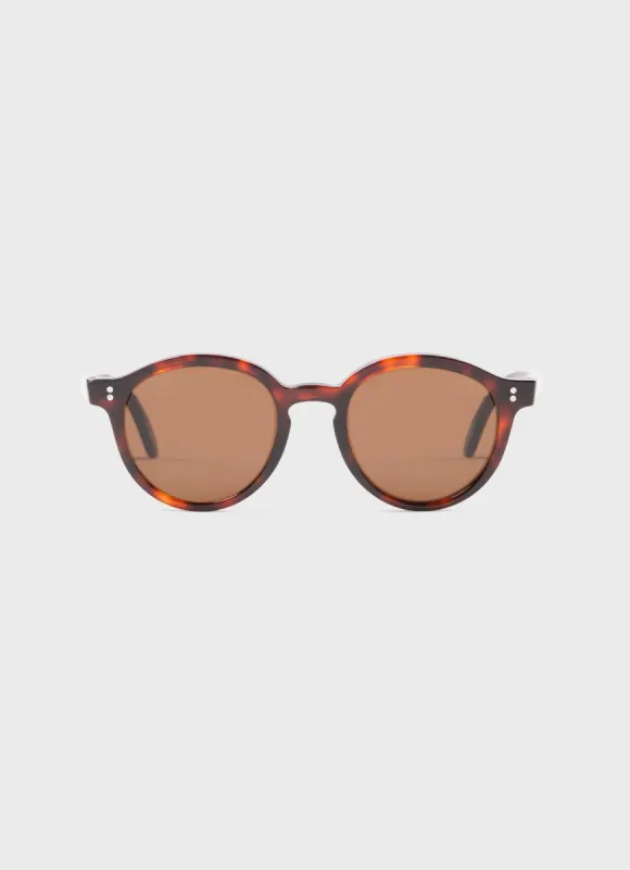 Jermyn Sunglasses in Dark Turtle sold by Sunspel