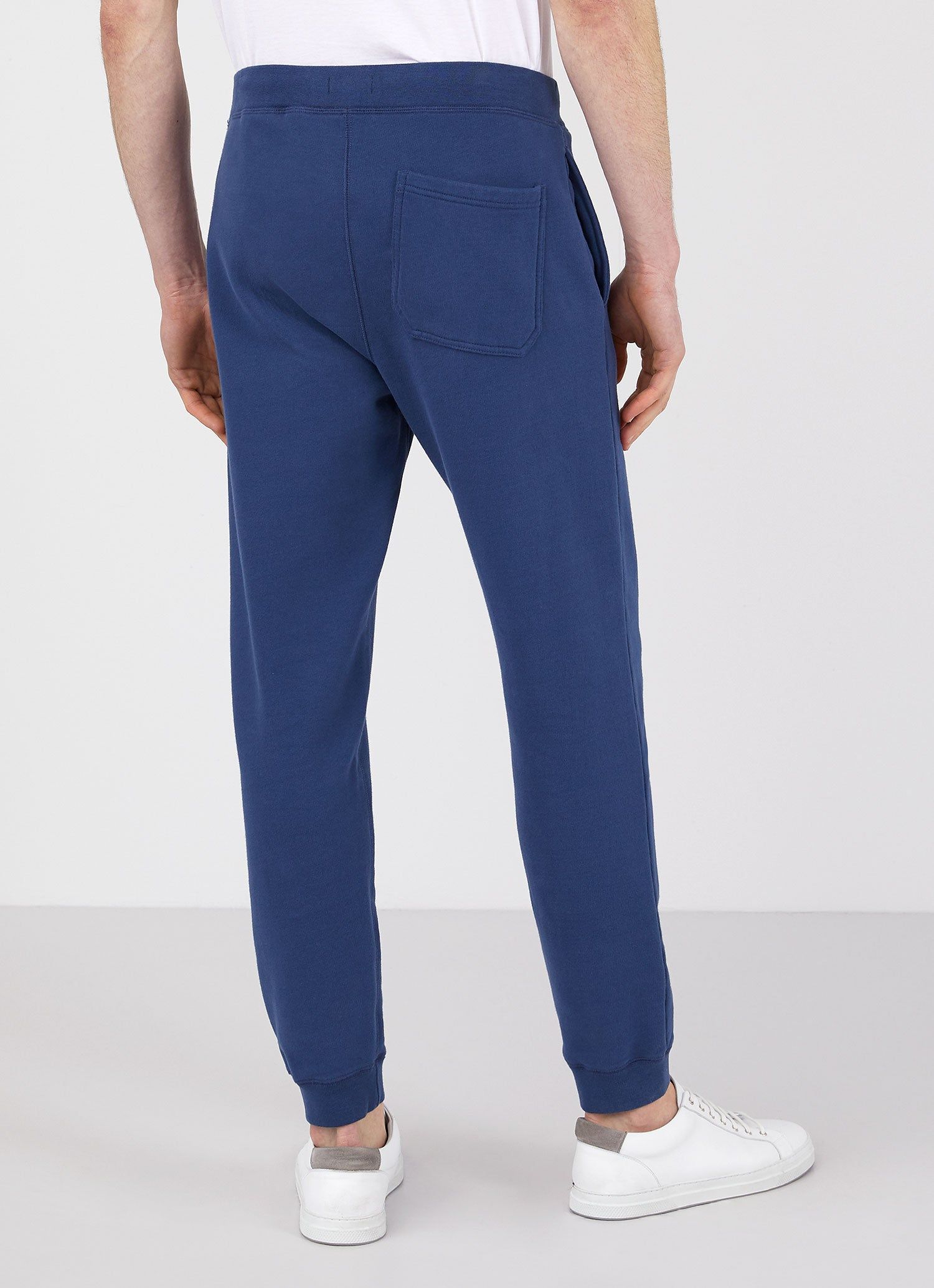 Men's Loopback Sweatpants in Marine Blue sold by Sunspel product image thumbnail 4