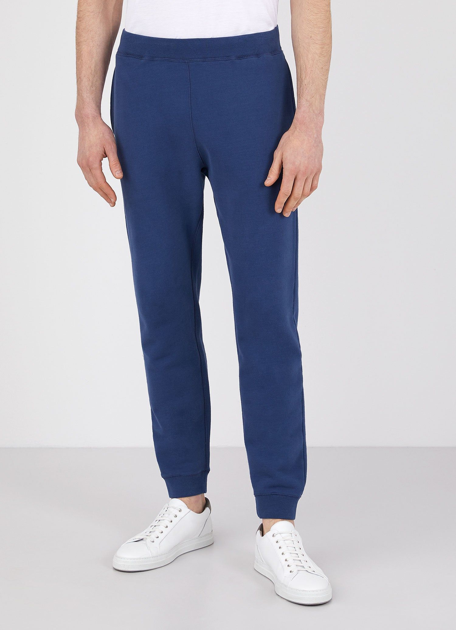 Men's Loopback Sweatpants in Marine Blue sold by Sunspel product image thumbnail 2