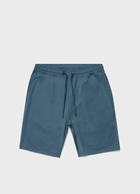 Men's DriRelease Active Shorts in Dark Petrol sold by Sunspel