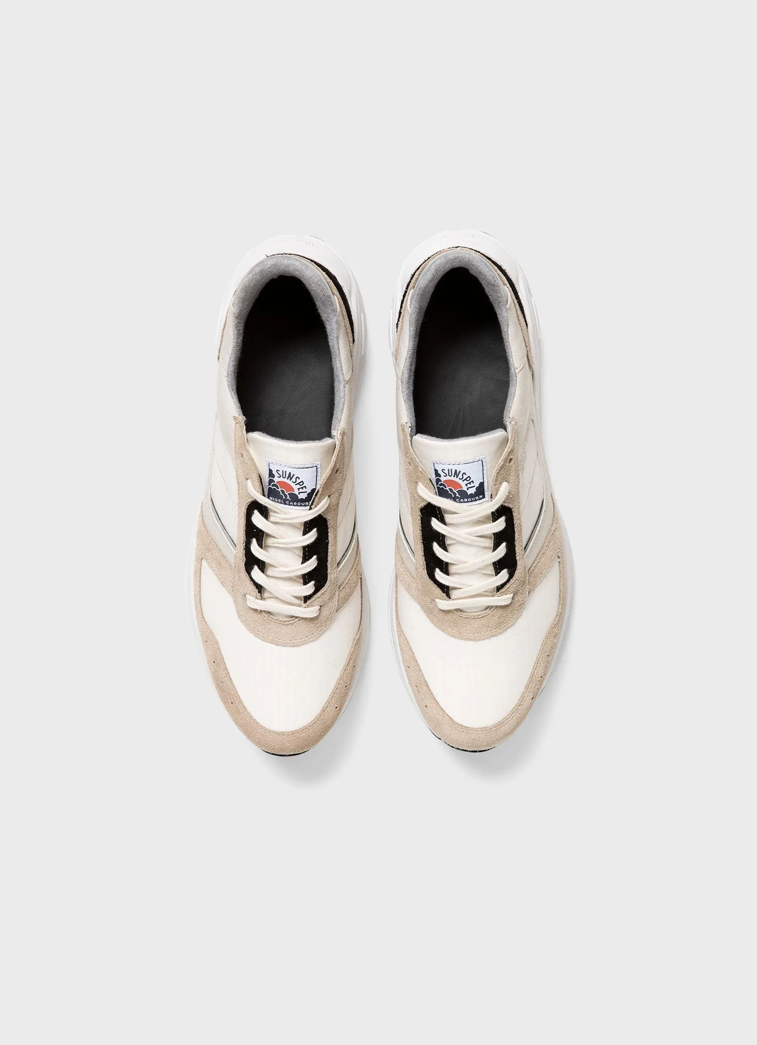 Men's Sunspel x Nigel Cabourn Sneaker in Stone sold by Sunspel product image thumbnail 4