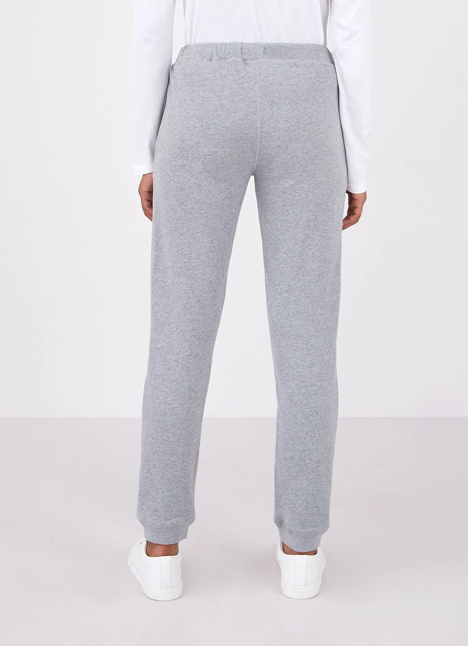 Women's Loopback Sweatpants in Grey Melange sold by Sunspel product image thumbnail 2