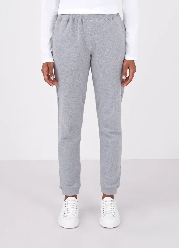 Women's Loopback Sweatpants in Grey Melange sold by Sunspel
