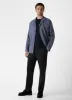Men's Long Sleeve Waffle Henley in Navy sold by Sunspel