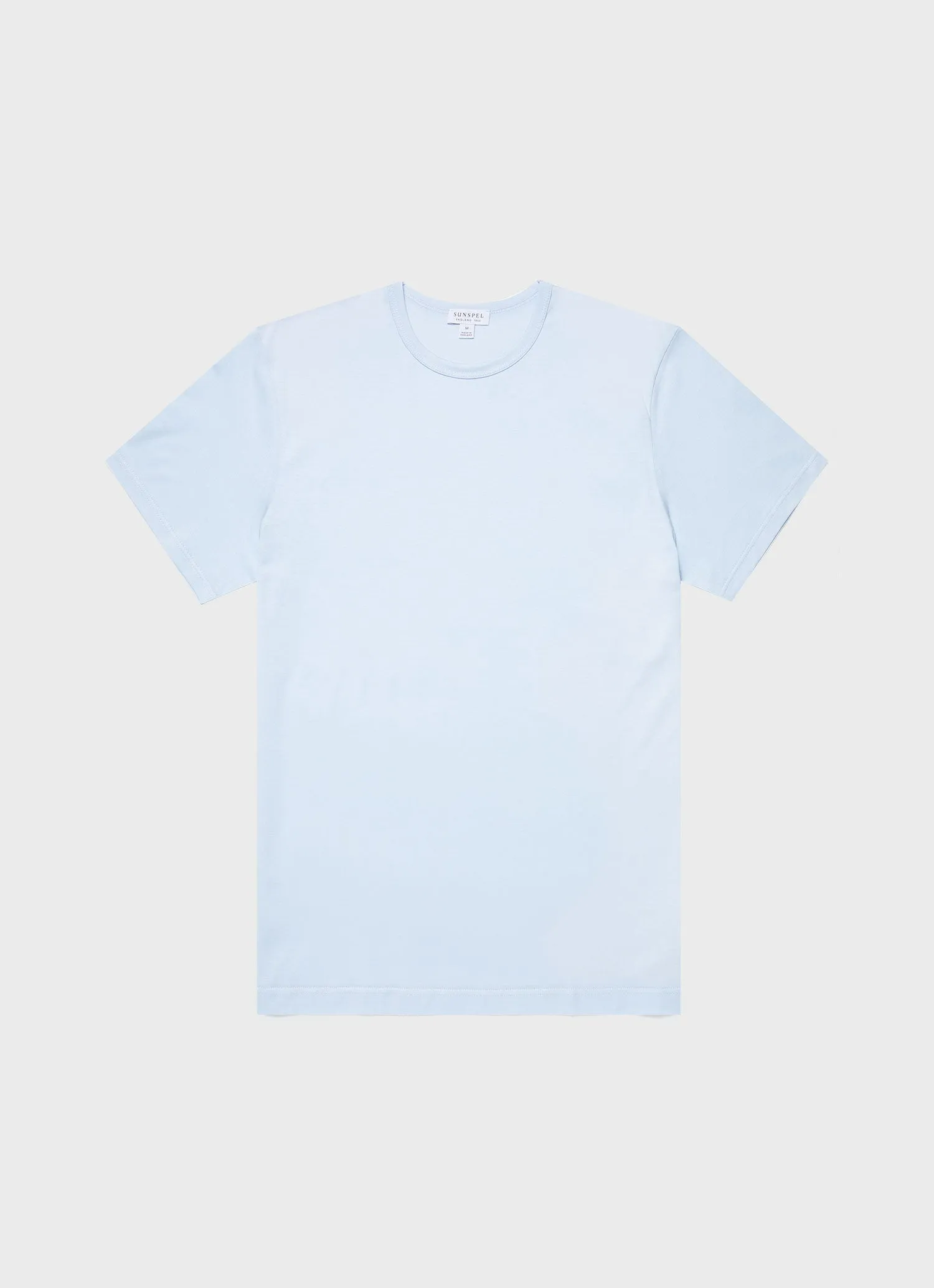 Men's Classic T-shirt in Light Blue sold by Sunspel
