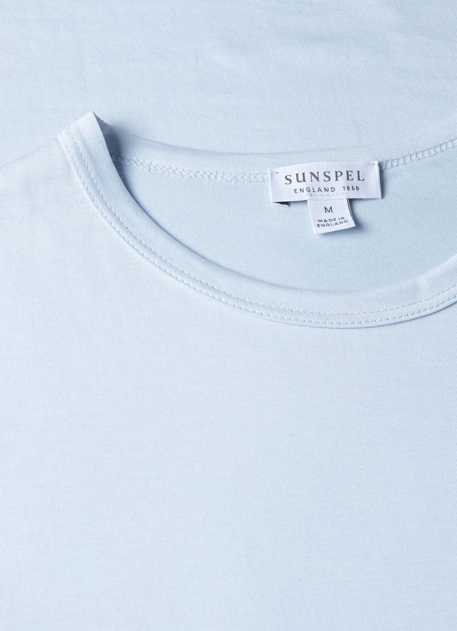 Men's Classic T-shirt in Light Blue sold by Sunspel product image thumbnail 4
