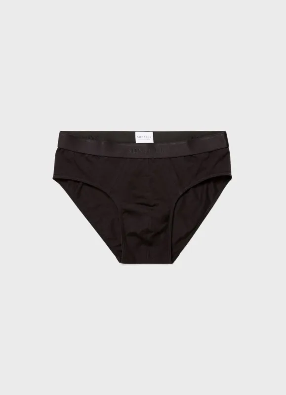 Men's Stretch Cotton Briefs in Black sold by Sunspel