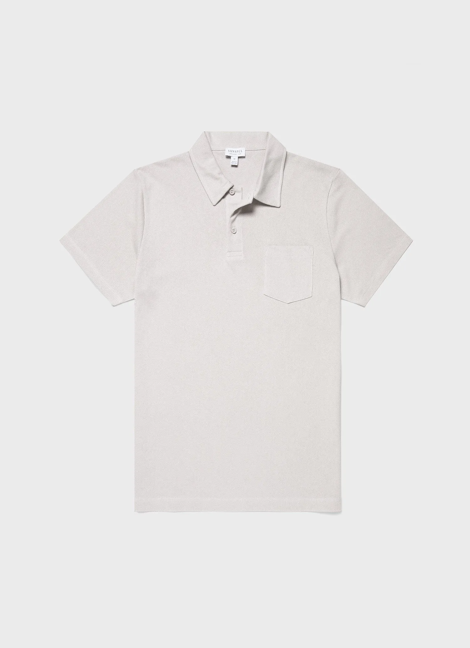 Men's Riviera Polo Shirt in Putty sold by Sunspel