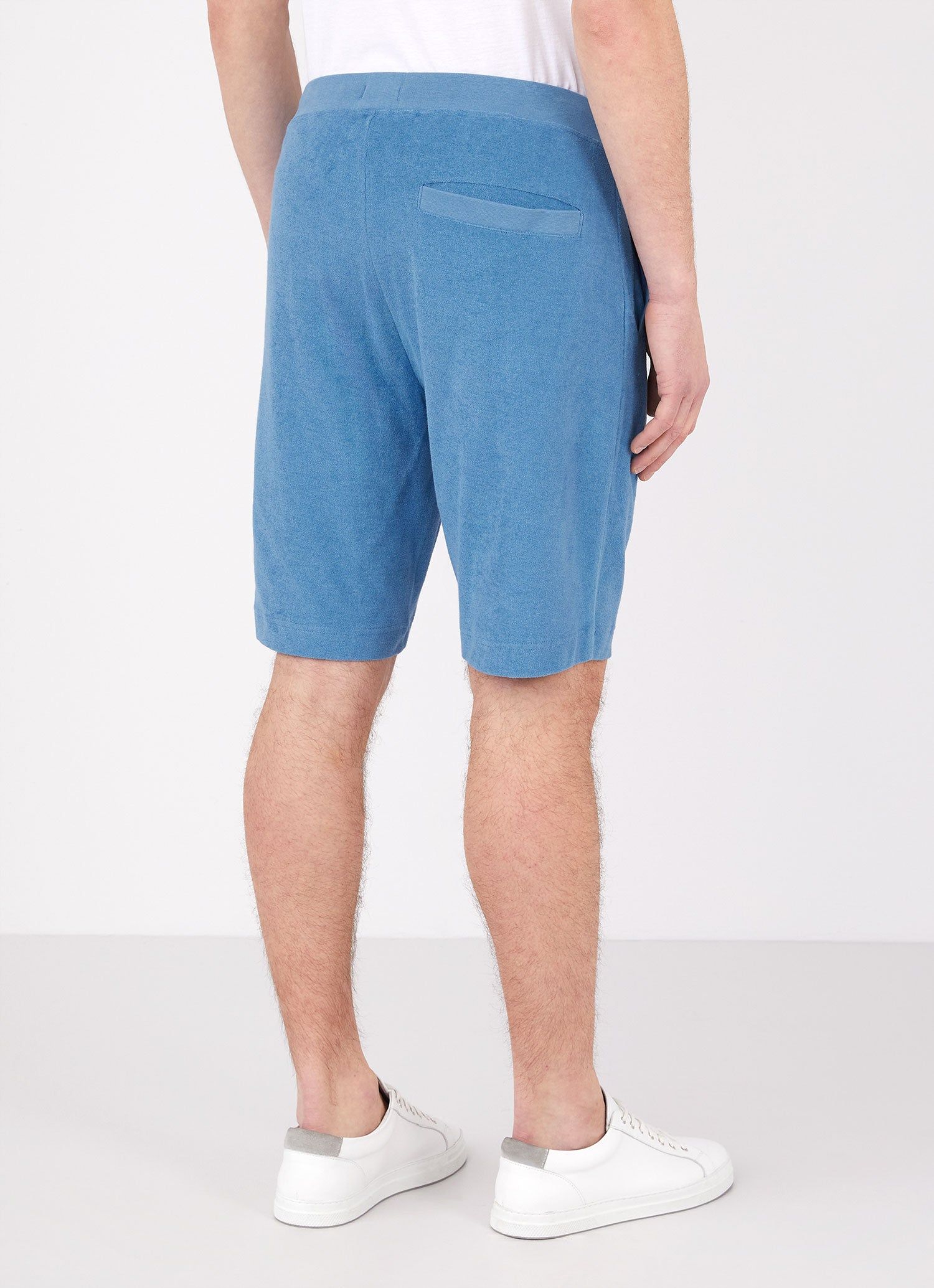 Men's Towelling Shorts in Lake Blue sold by Sunspel product image thumbnail 4