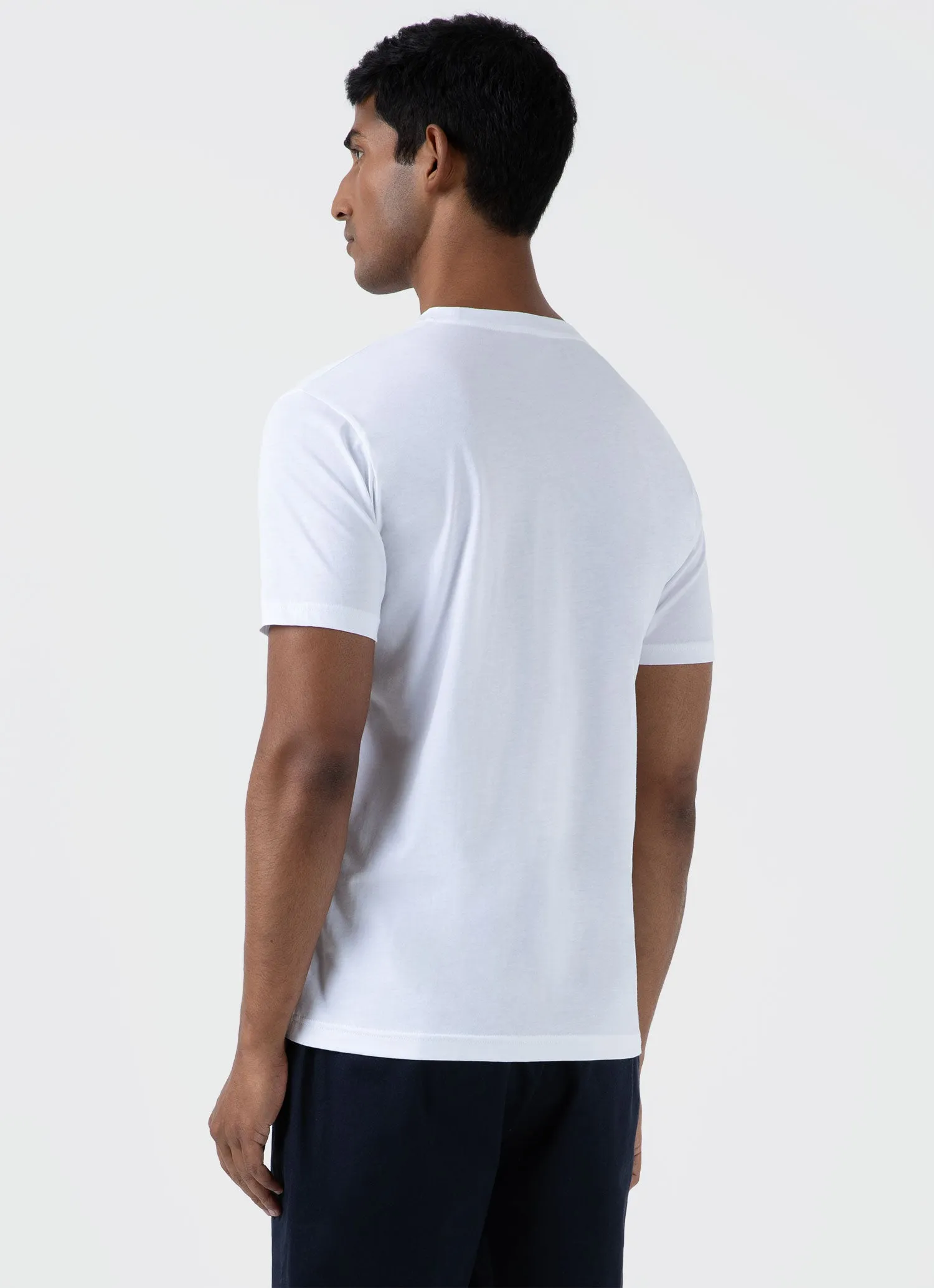 Men's Fern Print T-shirt in White sold by Sunspel product image thumbnail 5