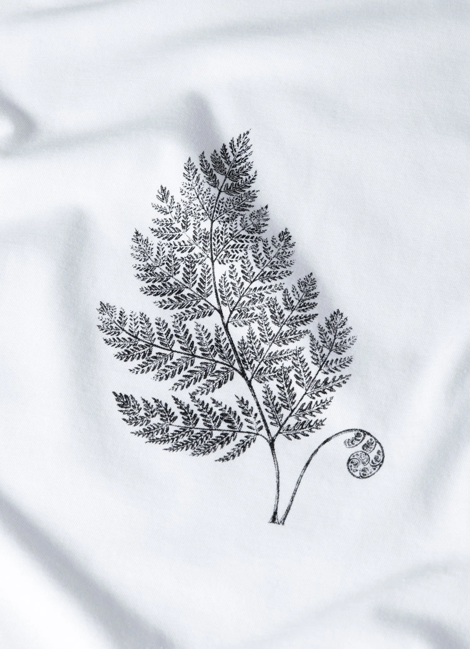 Men's Fern Print T-shirt in White sold by Sunspel product image thumbnail 4
