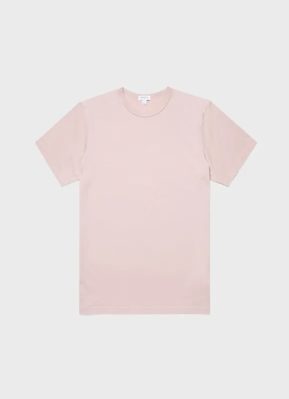 Men's Classic T-shirt in Pale Pink sold by Sunspel